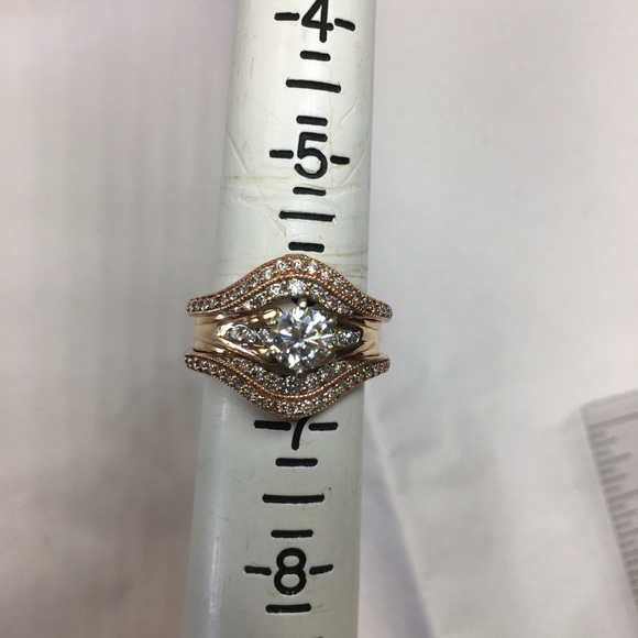 diamonds engagement ring rose gold - Picture 4 of 5